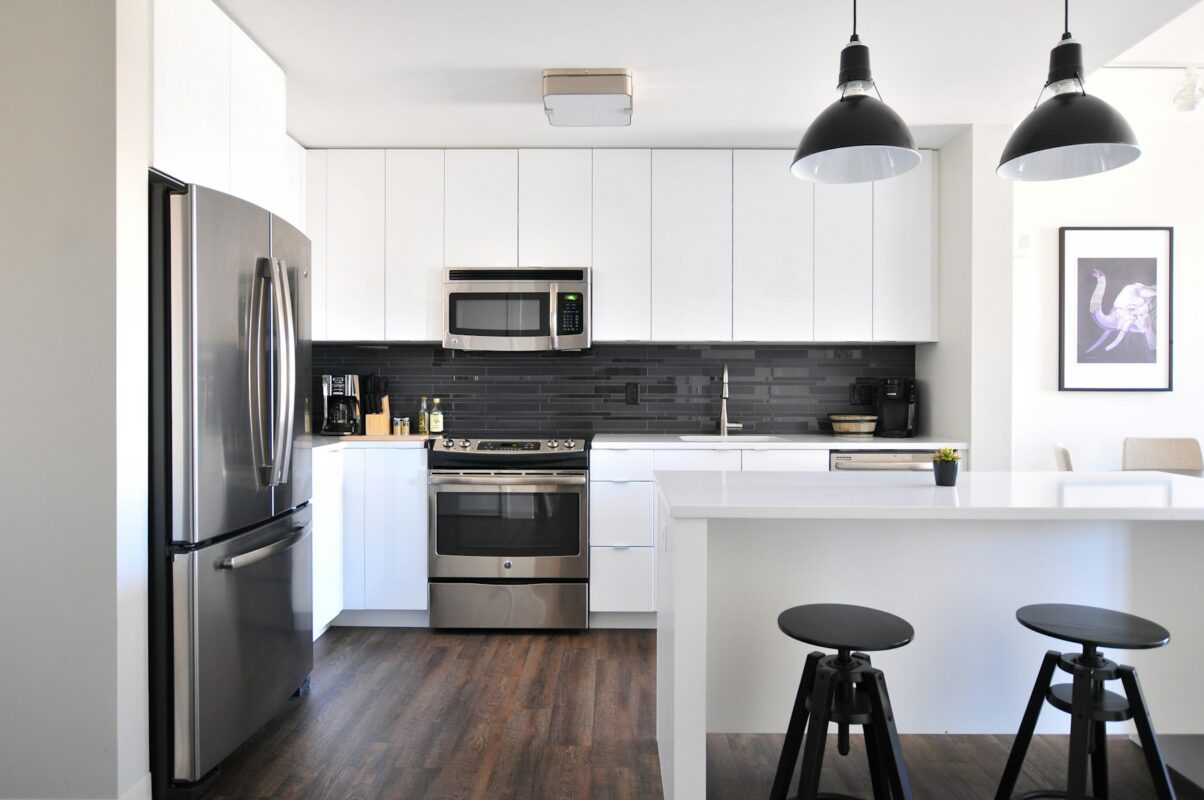 Timber floor kitchen protected during renovation